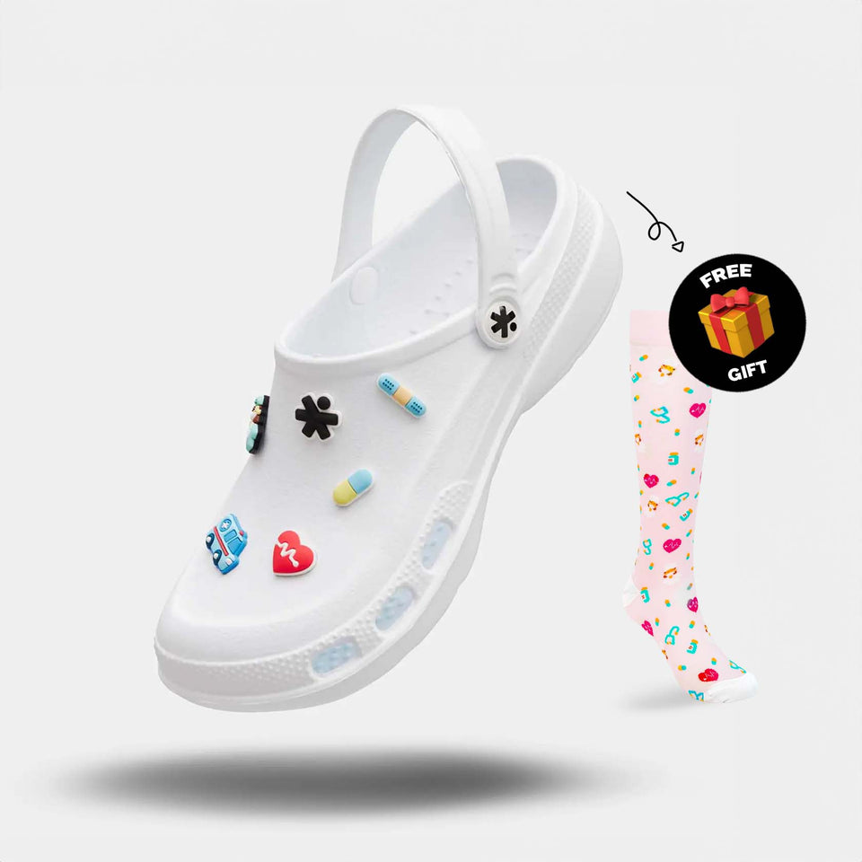 Clogs (Pink Socks)
